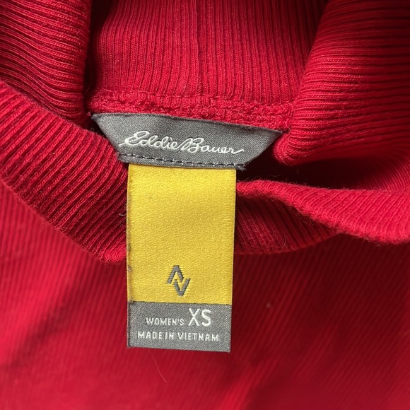 Eddie Bauer Red Turtleneck - Picture 2 of 4
